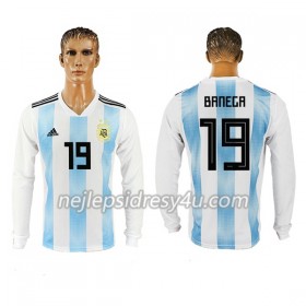 Fotbalový Dres Argentina Banega 19 Domácí MS 2018 Dlouhý Rukáv